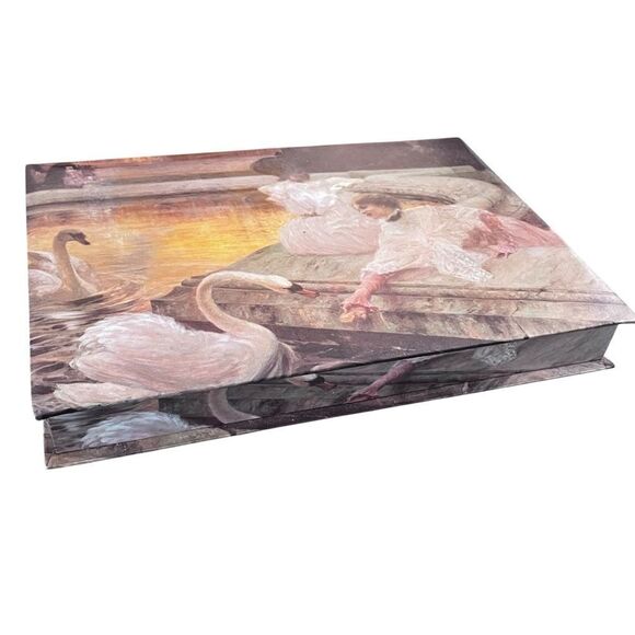Swans Painting Boxed Stationary Set - Picture 2 of 5
